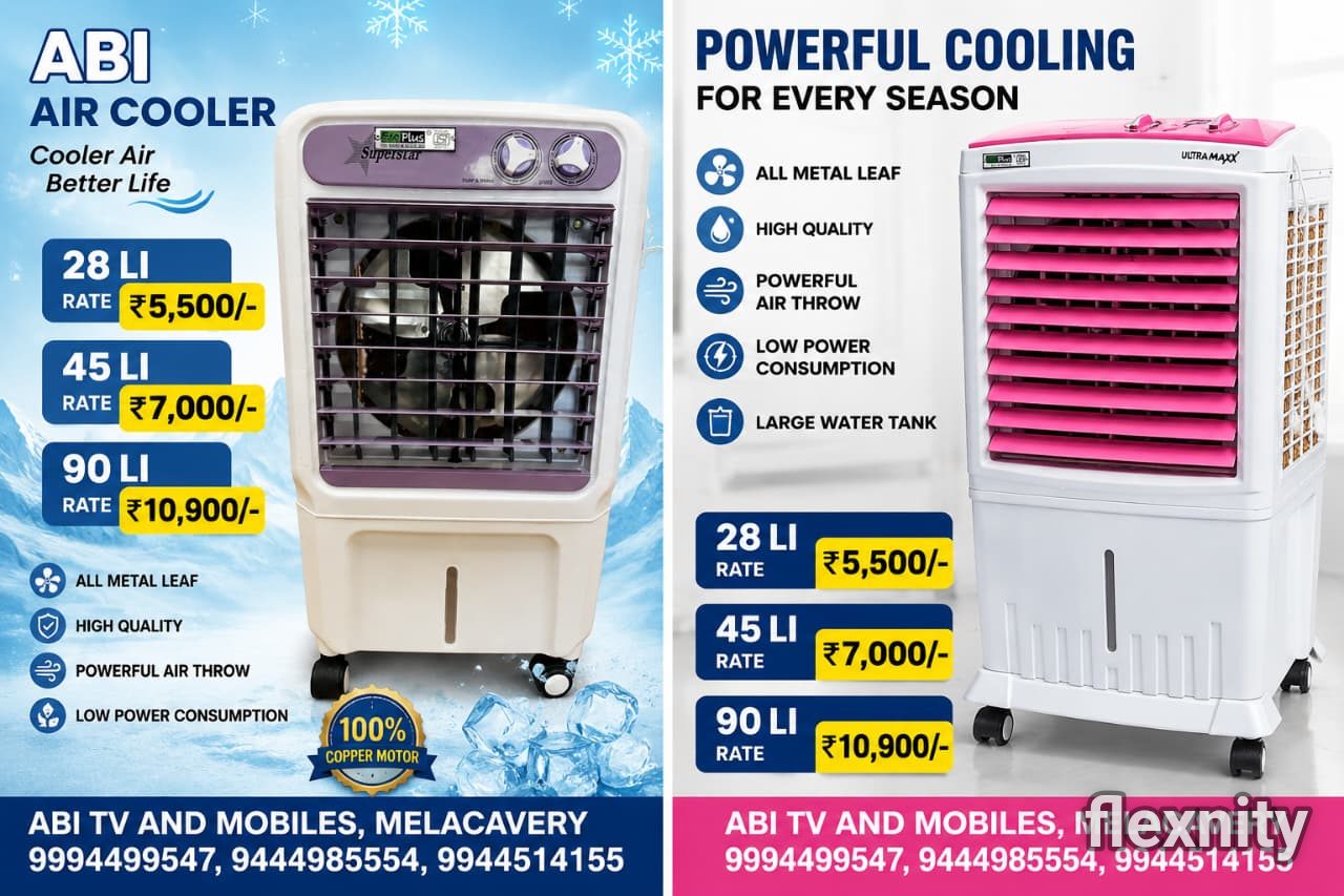 ABI Air Cooler – 28L / 45L / 90L