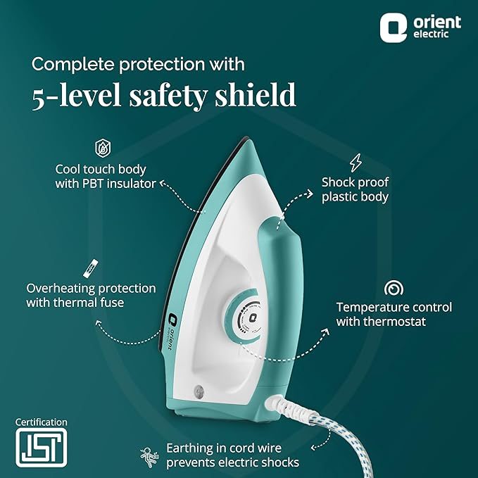 Orient Electric Fabrijoy 1000 Watt Dry Iron